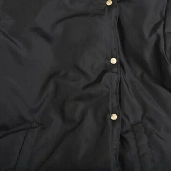 Zara Down Black Puffer Jacket Snap Button Kids Size 4-5 - Picture 3 of 7